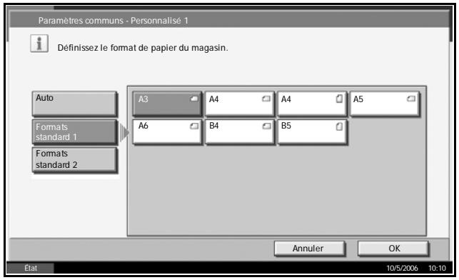 OLIVETTI D-COPIA 300MF - Sélection du type et du format de papier pour les magasins - 2
