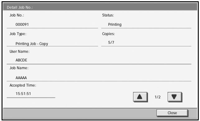 OLIVETTI D-COPIA 300MF - Viewing Job Detail - 2