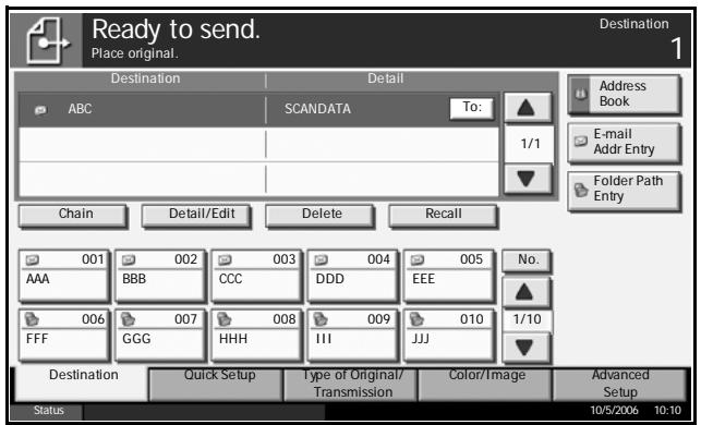 OLIVETTI D-COPIA 300MF-400M-500MF - Choosing by Speed Dial - 1
