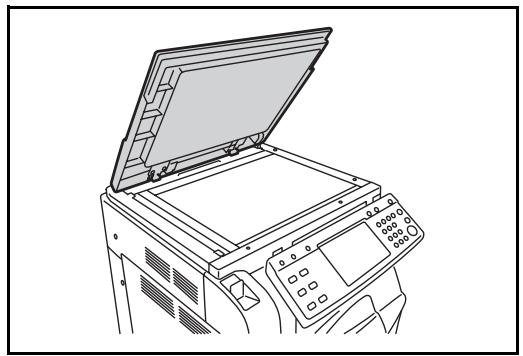 OLIVETTI D-COPIA 300MF-400M-500MF - Ouvrir le capot des originaux. - 1