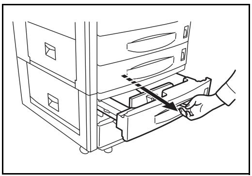 OLIVETTI D-COPIA 300MF-400M-500MF - Pull out the cassette in use. - 1