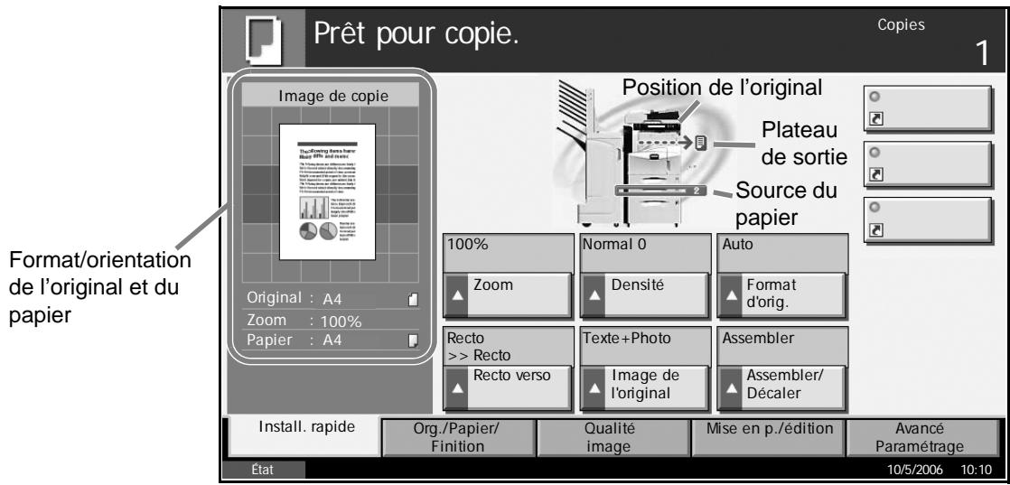 OLIVETTI D-COPIA 300MF-400M-500MF - Affichage des originaux et du papier - 1