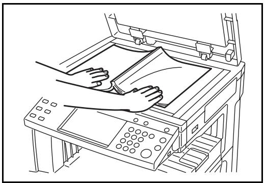 OLIVETTI D-COPIA 300MF-400M-500MF - Placing Originals on the Platen - 2