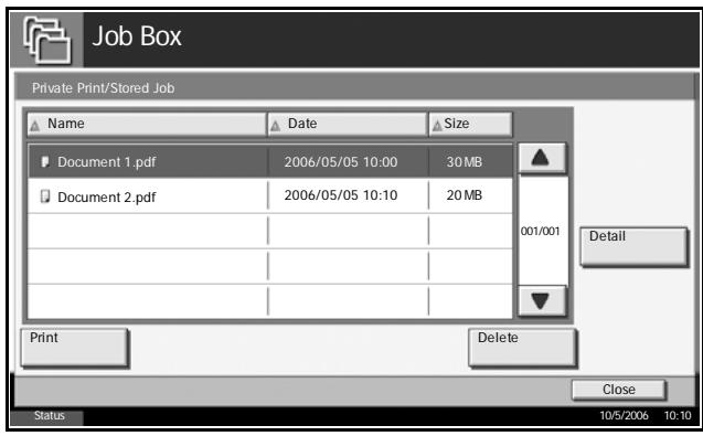 OLIVETTI D-COPIA 300MF-400M-500MF - Printing Document Stored in Job Box - 3
