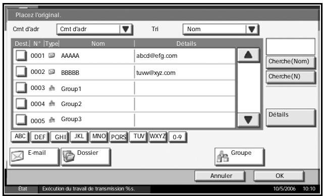 OLIVETTI D-COPIA 300MF-400M-500MF - Recherche de destinataire - 1