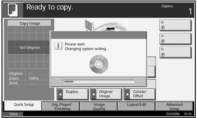 OLIVETTI D-COPIA 400M - Stand-by Display When System Menu Operation Is Completed - 1
