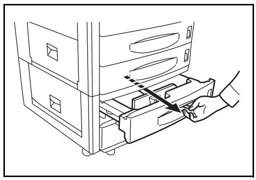 OLIVETTI D-COPIA 400M - Pull out the cassette in use. - 1