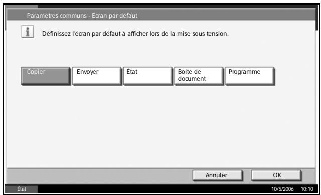 OLIVETTI D-COPIA 400M - Selection de l'écran par défaut (en option) - 2