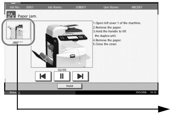 OLIVETTI D-COPIA 400M - Jam Location Indicators - 1