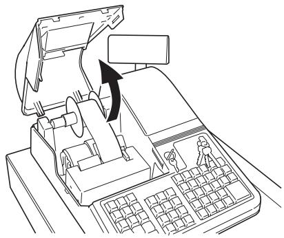 OLIVETTI ECR 3550 T - INSTALLATION DU ROULEAU DESTINE AUX TICKETS DE CAISSE - 1