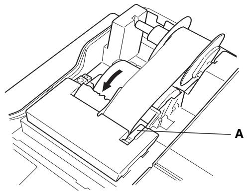 OLIVETTI ECR 3550 T - INSTALLATION DU ROULEAU DESTINE AUX TICKETS DE CAISSE - 2