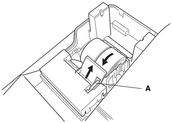 OLIVETTI ECR 3550 T - INSTALLATION DU ROULEAU DE PAPIER DESTINE AU JOURNAL - 1