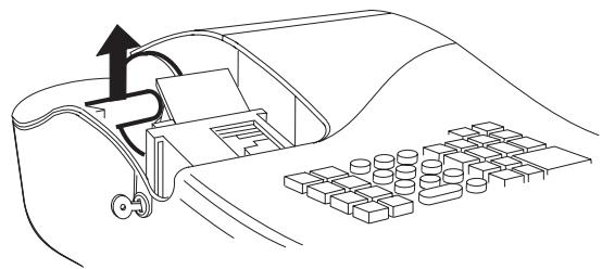 OLIVETTI ECR 5200 - Installation et remplacement des piles - 2