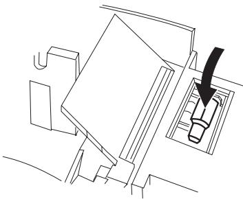 OLIVETTI ECR 5200 - Installation du rouleau encreur - 2