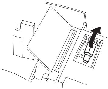 OLIVETTI ECR 5200 - Installation du rouleau encreur - 1