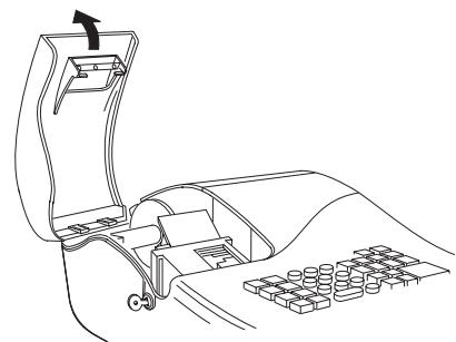 OLIVETTI ECR 5200 - Installation et remplacement des piles - 1