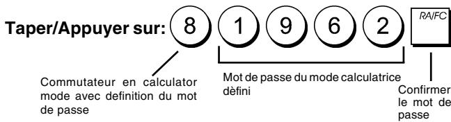 OLIVETTI ECR 5300 - Programmation du Mot de Passe du Mode Calculatrice - 1