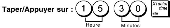 OLIVETTI ECR 5900 - Taper l'heure - 1