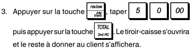 OLIVETTI ECR 5920F - Transfert d'un paiement finalisé à une autre forme de paiement - 3