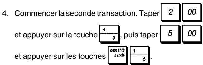OLIVETTI ECR 5920F - Mise en attente et rappel d'une transaction de vente - 4