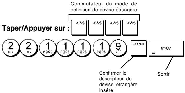 OLIVETTI ECR 6700 - Descipteurs de devises étrangères - 1