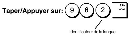 OLIVETTI ECR 6900 - Insertion de la Langue - 1