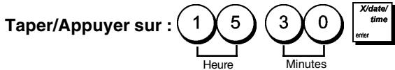 OLIVETTI ECR 6900 - Taper l'heure - 1