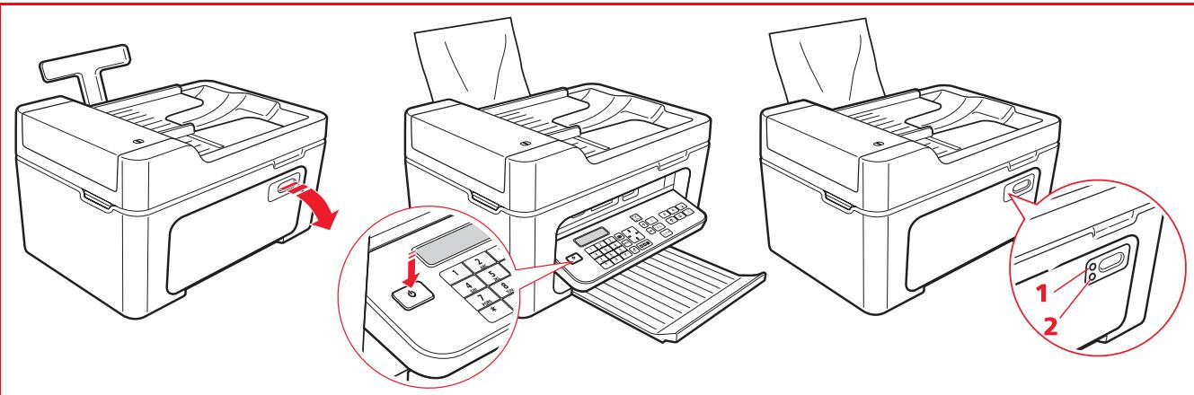 OLIVETTI LINEA OFFICE - ALLUMAGE ET EXTINCTION DE L'IMPRIMANTE - 1