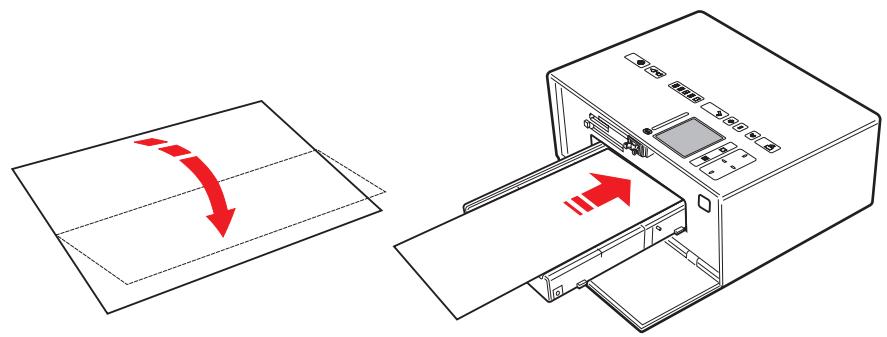 OLIVETTI MY_WAY - Chargement manuel d'une feuille de papier normal A4 pliee a moitié en vertical - 1