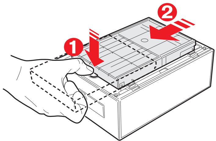 OLIVETTI MY_WAY PLUS - EXTRACTION DU TIROIR PAR LE BAS DE L'IMPRIMANTE - 1