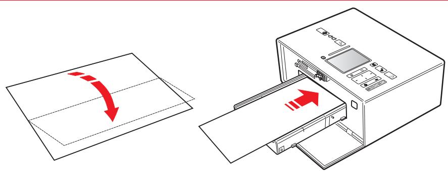 OLIVETTI MY_WAY PLUS - Chargement manuel d'une feuille de papier normal A4 plée à moitié en vertical - 1