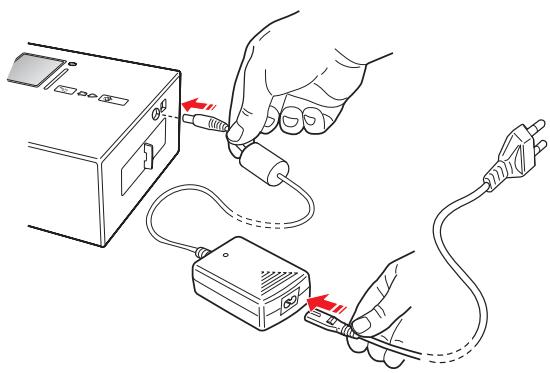 OLIVETTI MY_WAY PLUS - Choix de la modalité d'alimentation pour l'imprimante - 1