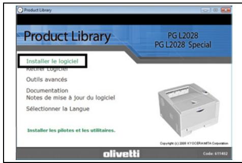 OLIVETTI PG L2028/2028SPECIAL - Installation du pilote de l'imprimante sur un ordinateur équipé de Windows - 7