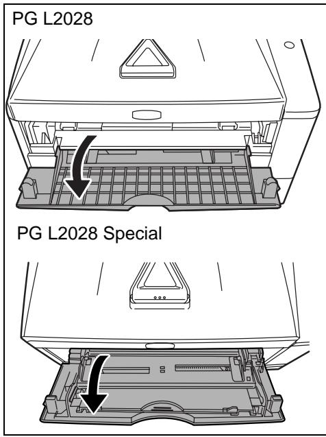 OLIVETTI PG L2028/2028SPECIAL - Chargement de papier dans le bac multifonction - 1