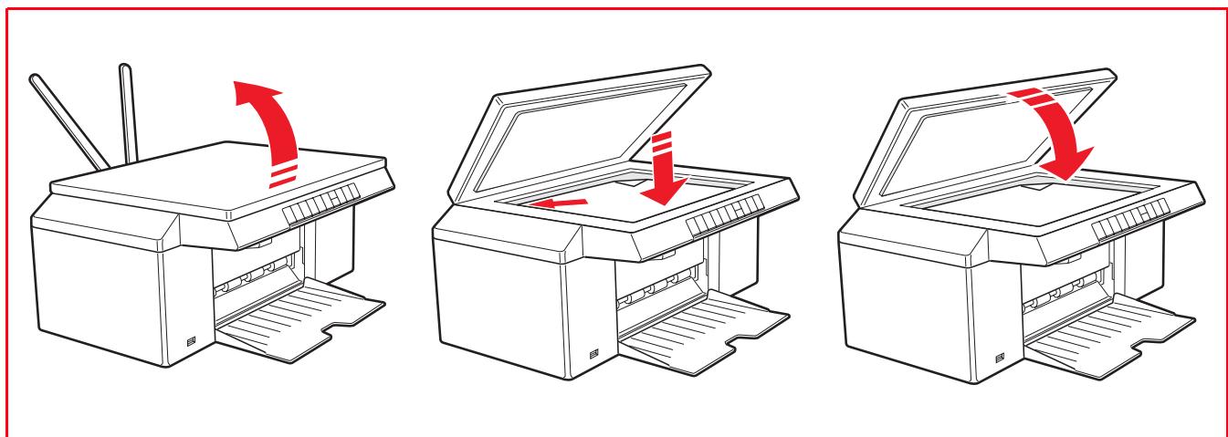 OLIVETTI SIMPLE_WAY - POSITIONNEMENT DU DOCUMENT SUR LA VITRE DU SCANNER - 1