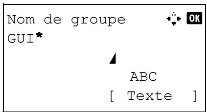OLIVETTI D-COPIA 283MF - Saisie du nom de groupe - 2