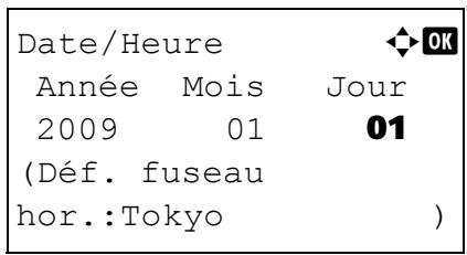 OLIVETTI D-COPIA 283MF - Configuration de la date et de l'heure - 10