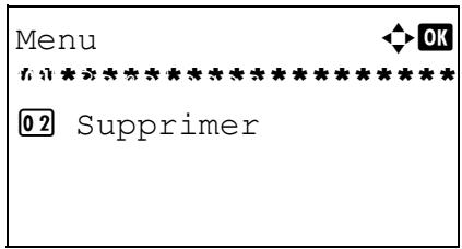 OLIVETTI D-COPIA 283MF - Modification et suppression des paramètres - 1