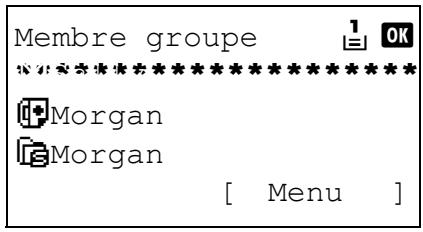 OLIVETTI D-COPIA 283MF - Saisie d'un membre du groupe - 2