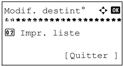 OLIVETTI D-COPIA 283MF - Modification d'une destination - 2