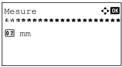 OLIVETTI D-COPIA 283MF - Modification de l'unité de mesure - 3