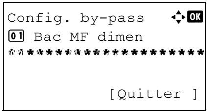 OLIVETTI D-COPIA 283MF - Sélection du format de papier et du type de support pour le bac MF - 8