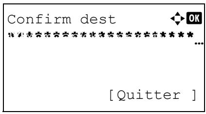 OLIVETTI D-COPIA 283MF - Confirmation de la destination actuelle - 2