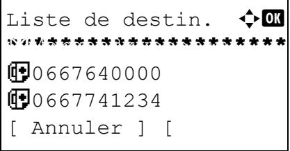 OLIVETTI D-COPIA 283MF - Écran de confirmation de destination - 1
