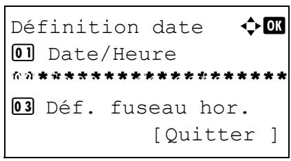 OLIVETTI D-COPIA 283MF - Configuration de la date et de l'heure - 12