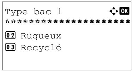 OLIVETTI D-COPIA 283MF - Sélection du format de papier et du type de support pour les magasins - 7