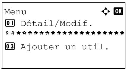 OLIVETTI D-COPIA 283MF - Modification des informations utilisateur - 2