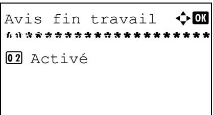 OLIVETTI D-COPIA 283MF - Exemple d'avis de fin du travail - 2