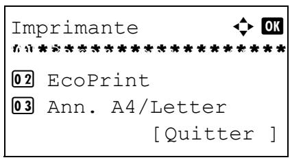 OLIVETTI D-COPIA 283MF - Sélection de l'émulation - 2