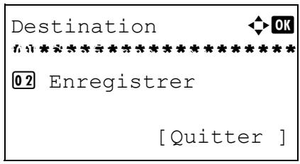 OLIVETTI D-COPIA 283MF - Confirmation de la destination actuelle - 1